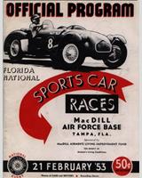 Programme Cover - SCCA National MacDill [Modified] 1953