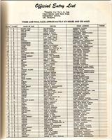 Entry List - 6 h MacDill 1953