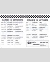 Schedule of Events - SportsRacing World Cup Magny-Cours 1999