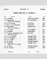 Entry List - NSCC Mallory Park [S2.0] 1957