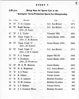 Entry List - Autosport Mallory Park [PS+1.6/PS1.0] 1958