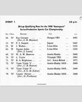 Entry List - Autosport Mallory Park [PS+1.0] 1958