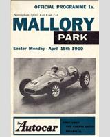 Programme Cover - NSCC Mallory Park [Formula Libre] 1960