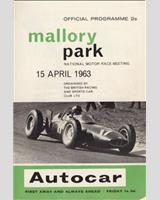 Programme Cover - BRSCC Mallory Park [Formula Libre] 1963