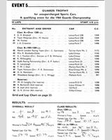 Entry List - Guards SCC Mallory Park 1964