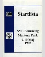Programme Cover - Swedish GTR Championship Mantorp Park 1998