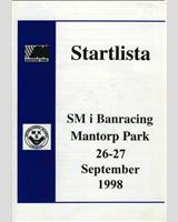 Programme Cover - Swedish GTR Championship Mantorp Park 1998