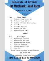 Schedule of Events - Marchbanks [BM+CM+DM+EM+GM+BP+CP+EP] 1960