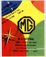Programme Cover - Marlboro [MG race 3] 1956