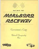 Programme Cover - SCCA National Marlboro - Classes: CP+DP 1965