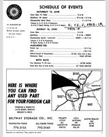Schedule of Events - SCCA Regional Marlboro [ASR+BSR+CSR+DSR] 1968