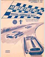 Programme Cover - SCCA Divisional Meadowdale - Classes BM+CM+DM+EM+FM 1961