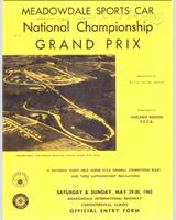 Programme Cover - SCCA National Meadowdale [EP+FP] 1965