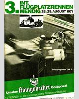 Programme Cover - Mendig - Sports Racing Prototypes and Grand Toruing 1300 1971