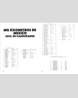 Entry List - Mexico 1000 Kilometres 1974