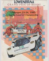 Programme Cover - Miami IMSA GTU 1985