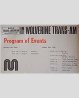 Schedule of Events - Trans-Am Michigan 1969