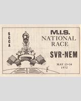Programme Cover - SCCA National Michigan 1972