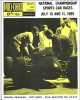Programme Cover - SCCA National Mid-Ohio [CM+AP+BP] 1965