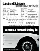 Schedule of Events - Mid-Ohio 500 Miles 1979