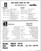 Schedule of Events - Mid-Ohio 200 Miles 1981