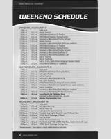 Schedule of Events - American Le Mans Series Mid-Ohio 2009