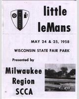 Programme Cover - Milwaukee [Novice] 1958