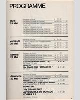Schedule of Events - GP Monaco 1977