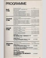 Schedule of Events - GP Monaco 1978