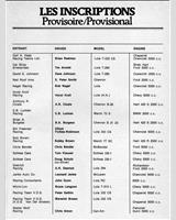 Entry List - Can-Am Mont-Tremblant 1977