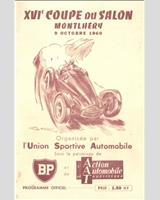 Programme Cover - Coupes du Salon 1960
