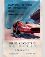 Programme Cover - Paris 1000 Kilometres 1964