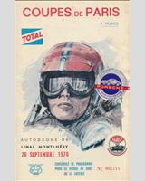 Programme Cover - Coupes de Paris 1970