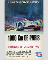 Programme Cover - Paris 1000 Kilometres 1970