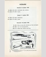 Schedule of Events - Paris 1000 Kilometres 1970