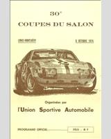 Programme Cover - Coupe du Salon [GT] 1974