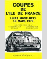 Programme Cover - National Montlhéry [Gr.4/Gr.5/Gr.7] 1975