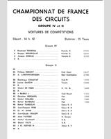 Entry List - National Montlhéry [Gr.2/Gr.4] 1976