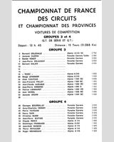Entry List - National Montlhéry [Gr.3/Gr.4] 1978