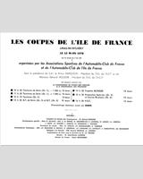 Schedule of Events - National Montlhéry [Gr.5/Gr.6] 1978