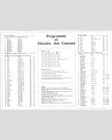 Schedule of Events - AGACI 300 Montlhéry 1982