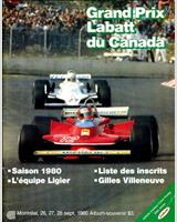 Programme Cover - GP Canada 1980
