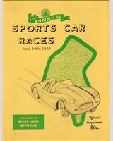Programme Cover - BEMC Mosport [Production +1.6] 1961