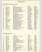 Entry List - Player's 200 Mosport - Production Race 1962