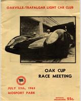 Programme Cover - Preliminary Mosport [DP] 1963