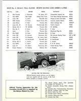 Entry List - GP Canada Mosport - Under 2-litre Race 1965