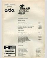 Schedule of Events - Can-Am Mosport 1969