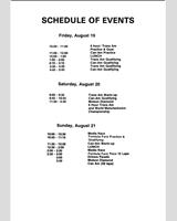 Schedule of Events - Can-Am Mosport 1977
