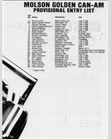 Entry List - Can-Am Mosport 1980