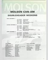 Schedule of Events - Can-Am Mosport II 1981